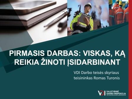 Pažintis su Valstybinės darbo inspekcijos funkcijomis